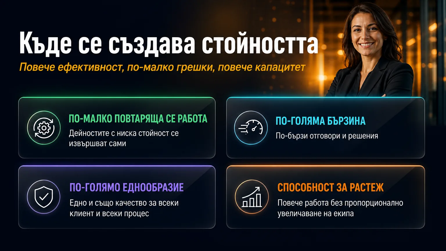 Къде се създава стойността.