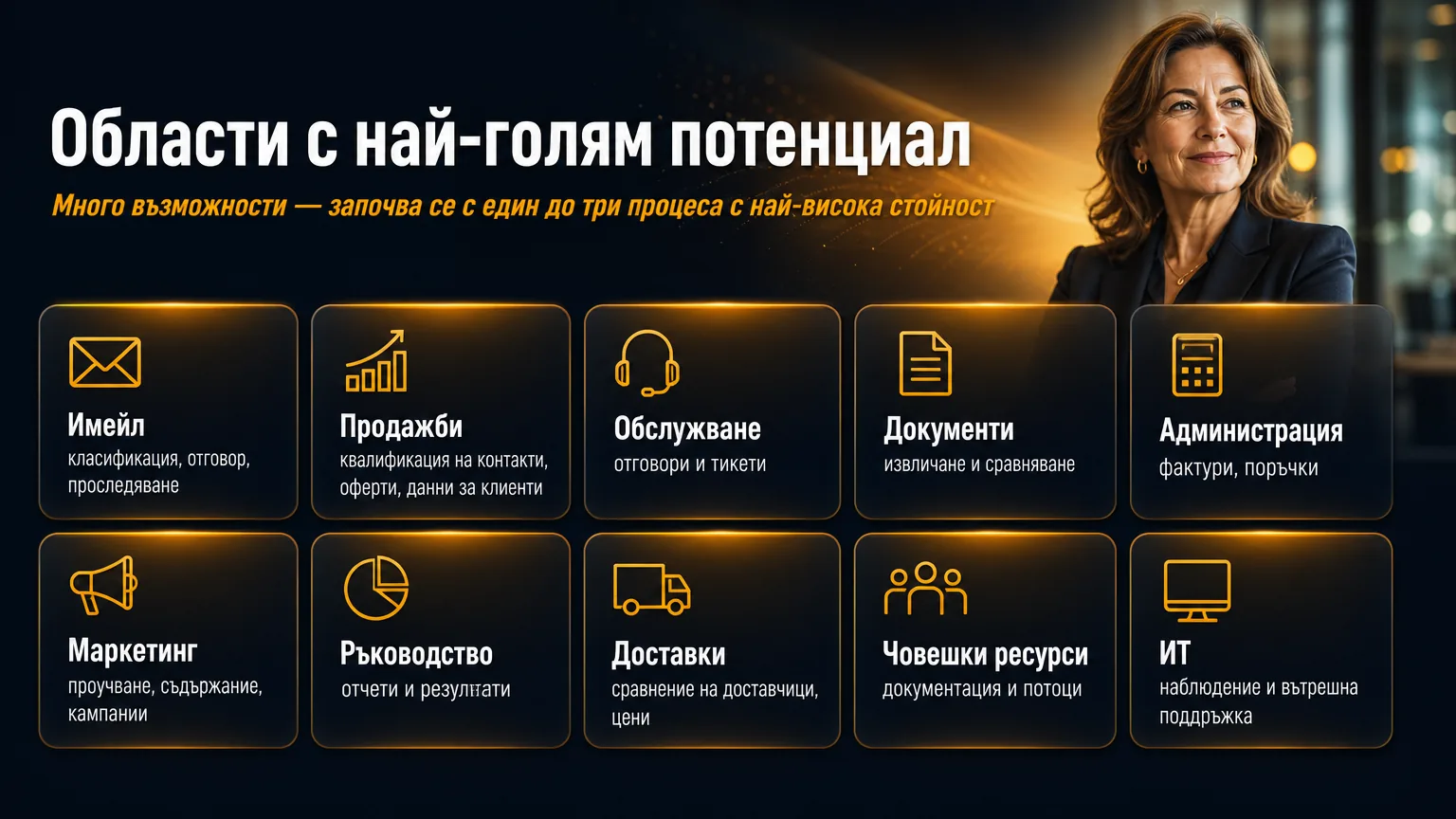 Бизнес областите с най-голям потенциал.